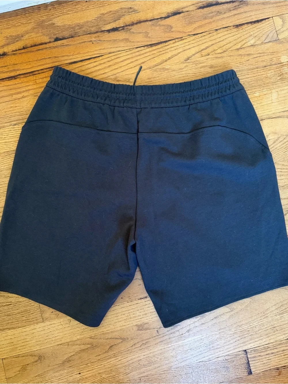 adidas Black Athletic Shorts with Light Gray Zip Pockets